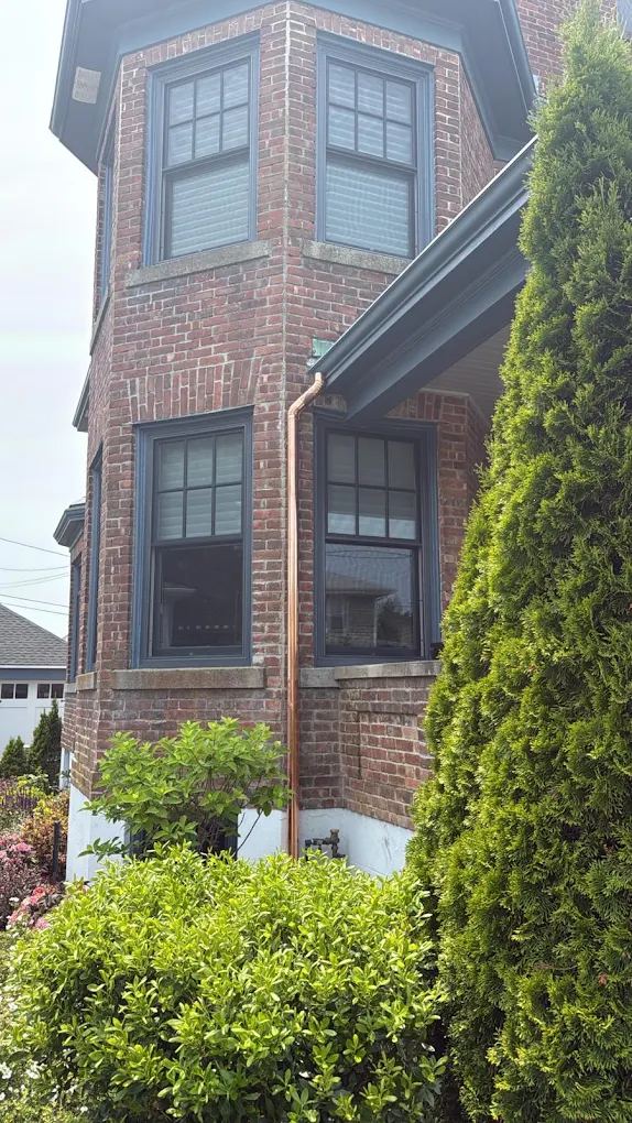 Seamless gutters and downspouts installed by Mr. Gutter