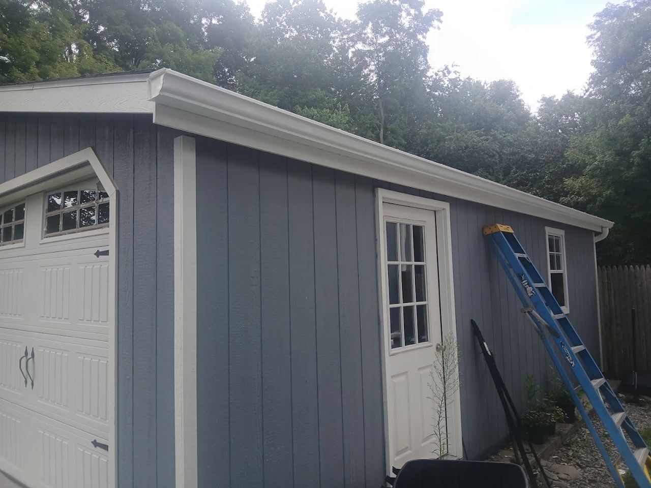 Seamless gutters and downspouts installed by Mr. Gutter