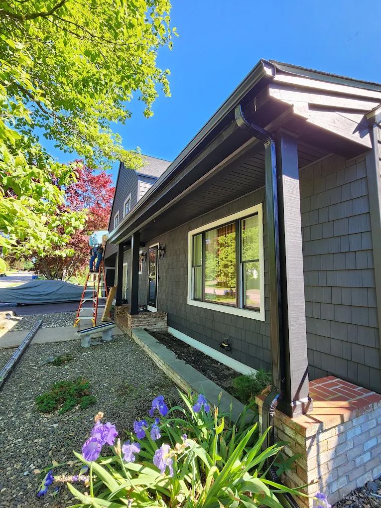 Seamless gutters and downspouts installed by Mr. Gutter