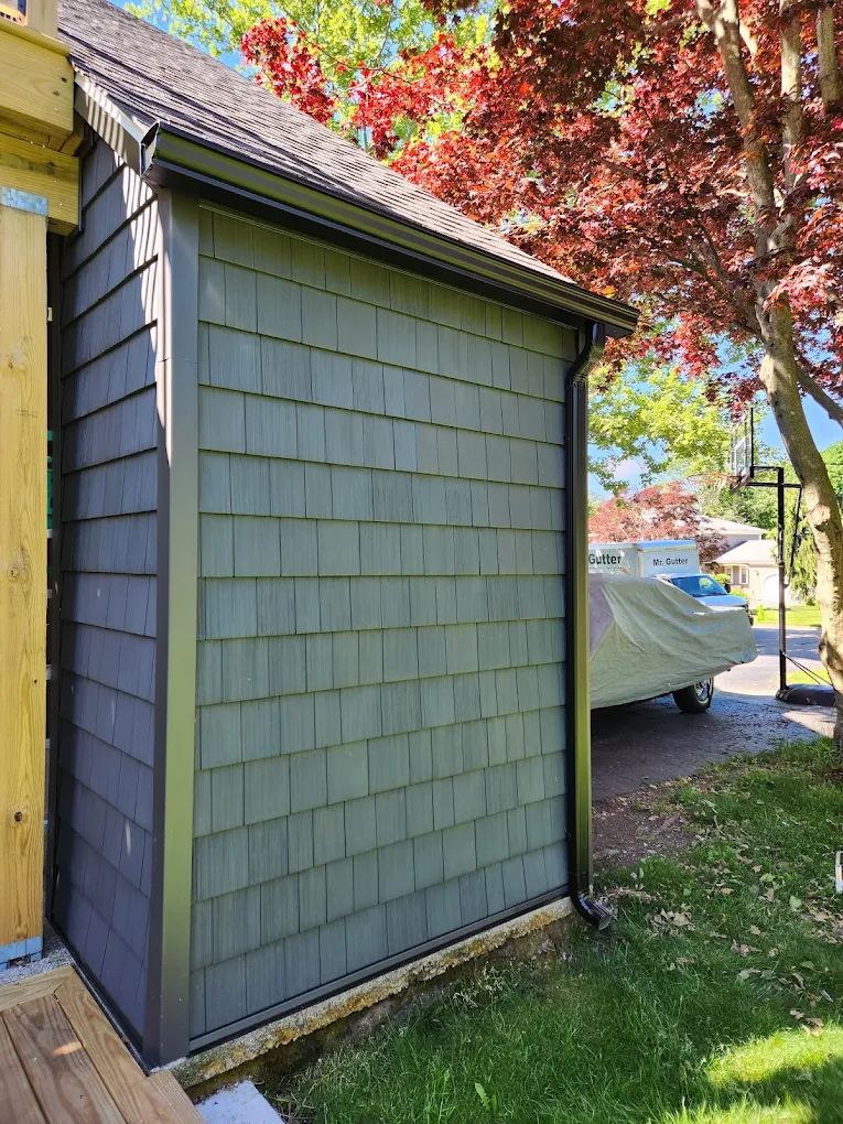 Seamless gutters and downspouts installed by Mr. Gutter